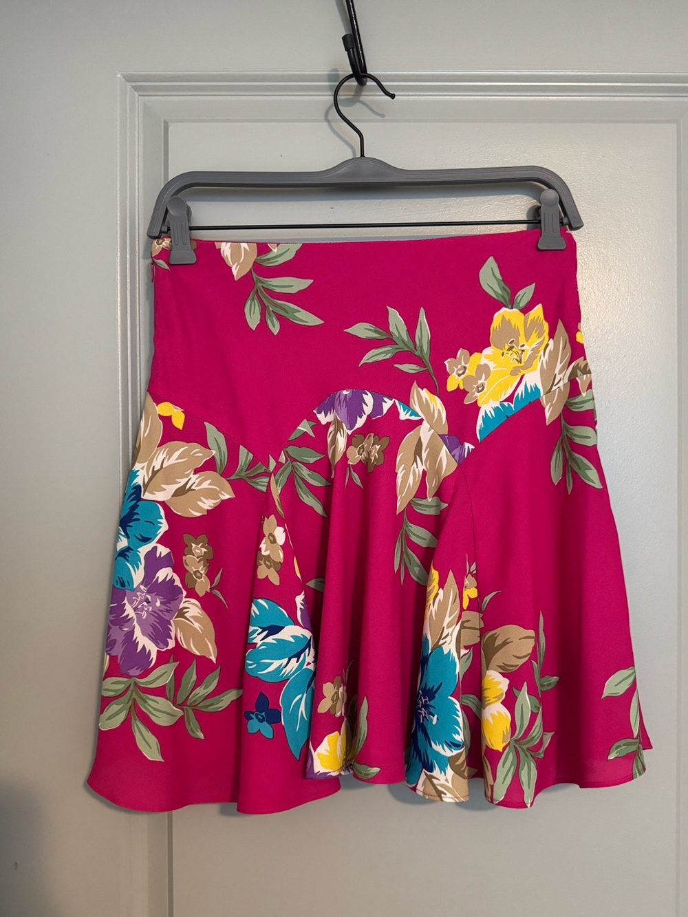 Ralph Lauren Fuchsia Floral Skirt